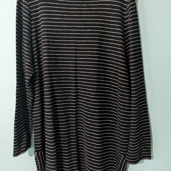 J. Jill Heavy Cotton 3/4 Sleeve Pullover Tunic Stripes Large - Picture 13 of 13